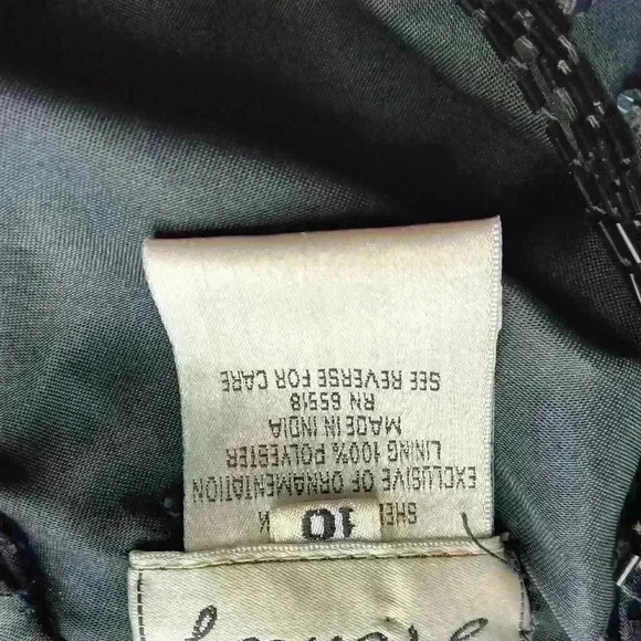 Stenay Sequined Silk Dress Size 10 - Picture 9 of 16